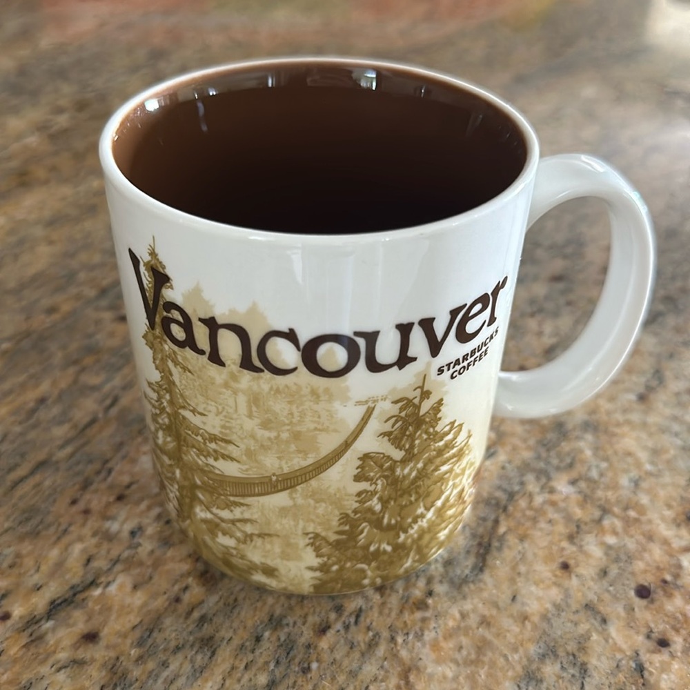 Starbucks Vancouver Coffee Mug 2009 Stanley Park Granville Isl Collector Series